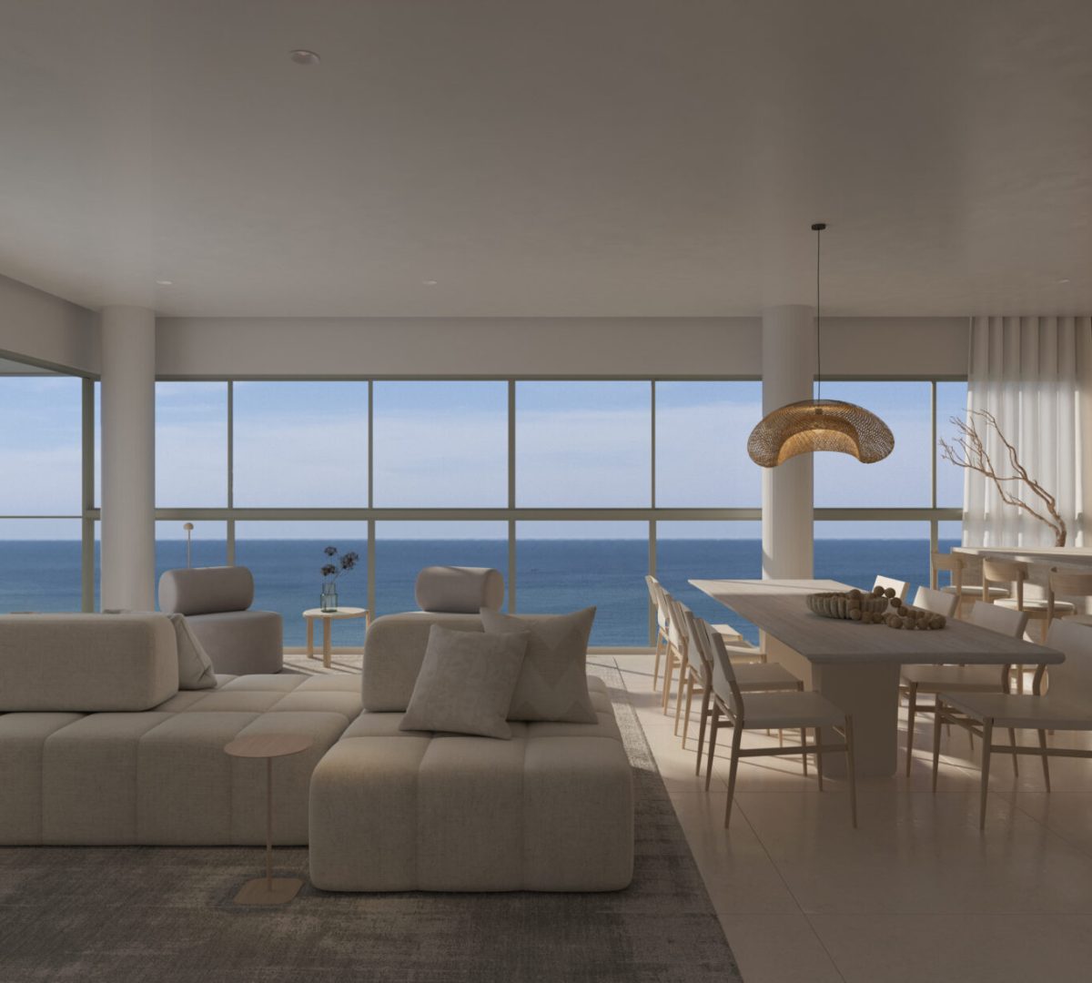 Área de Living do apartamento