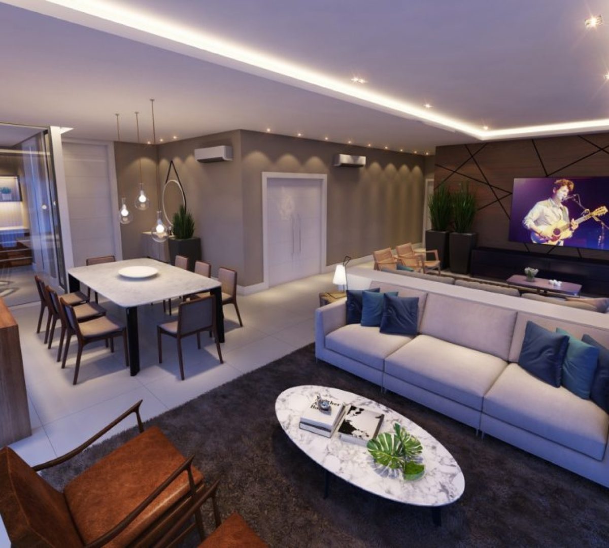 Living do apartamento